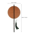 thumbnail image 2 of WHAMVOX Multi Color Round Foldable Fan Handheld Bamboo Dancing Fan for Decor and Summer Cooling, 2 of 8