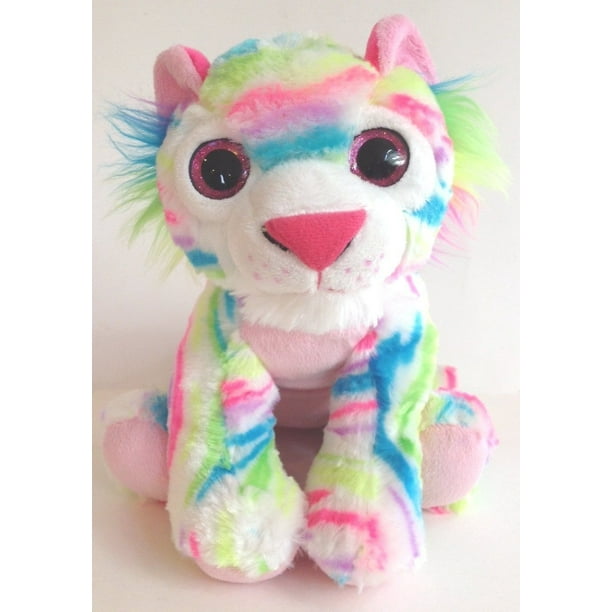 The Petting Zoo Plush 11" Rainbow Tiger Stuffed Animal