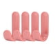 thumbnail image 1 of Cateissary Colgador de almacenamiento Gancho de plástico ABS Colgador de toallas autoadhesivo para baño de cocina, rojo vino, 4 piezas Type3 NO3, 1 of 6