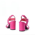 thumbnail image 4 of DREAM PAIRS Women's High Chunky Heels Square Toe Block Ankle Strap Dress Comfort Sandals, 4 of 6