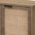 thumbnail image 4 of Eden Home 2-door Coastal MDF Wood and Iron Accent Cabinet in Brown/Black, 4 of 5
