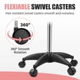 thumbnail image 4 of Salon Tray On Wheels Tattoo Tray Rolling Trolley Adjustable Height Storage Utility Cart for Clinic Spa Rolling Tray ((Pink), 4 of 7