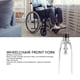 thumbnail image 3 of Horquilla de Rueda de Metal, Aleació de aluminio instalácreo simple Silla de Ruedas sensible A Silla de Ruedas para Neumlicos para Sillas de Ruedas de 7 Pulgadas, 3 of 7