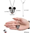 thumbnail image 4 of Collar de Mickey Mouse de Disney para mujer con cristales pavimentados, 4 of 6
