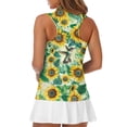 thumbnail image 5 of Whosucclay Sunflowers Womens Sleeveless Golf Shirt for Ladies Soft Breathable Quarter Zip Sleeveless Golf Shirts XS - 2XL, 5 of 7