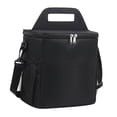 thumbnail image 2 of Bolsa de almuerzo aislante, enfriador de almuerzo, tela Oxford, bolsa térmica impermeable para Negro, 2 of 9
