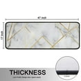 thumbnail image 5 of Kitchen Rugs Sets Of 2,White Gold Marble Pattern Anti Fatigue Kitchen Mat Rugs Non Slip Washable,Decorative Kitchen Floor Mats for Kitchen,Sink,Laundry,17"x47"+17"x47", 5 of 5