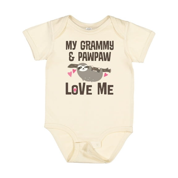 Inktastic Grammy and Pawpaw Sloth Boys or Girls Baby Bodysuit