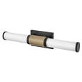 thumbnail image 4 of Zevi - Light Black And Lacquered Brass Brass Industrial / Transitional - LED Steel Wall Sconce, 4 of 16