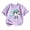 AB244 Purple, variant on Bainana Boys Short Sleeve T Shirts Number Two Print Loose Tops Big Kids Summer Tees
