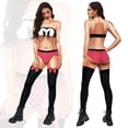 thumbnail image 1 of Disfraz de Cosplayer de color para fiesta de Navidad, de manga larga, para mujer adulta, con estampado 3D, mono sexy de licra, 1 of 1