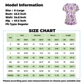 thumbnail image 2 of EHTMSAK Nurse Floral Scrubs Set Women Flowers Nursing Uniform Short Sleeve V Neck Scrub Shirt Going Out Casual Nurse with Pocket Scrub Tops Trendy Workwear Fashion Shirt Sky Blue XL, 2 of 3