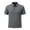 Gray, variant on Men's Textured Checkered Short Sleeve Polo Quick Dry Moisture Wicking Stretch Breathable Wrinkle Resistant Performance Golf Top For Business Casual Athletic Outdoor Sports Gray 3xL