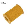 thumbnail image 3 of Uxcell 2pcs Elastic Sewing Thread 547 Yards 0.5mm Thickness Latex Sewing Thread for Hand Sewing, Gathering, Golden, 3 of 6