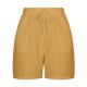 thumbnail image 4 of Karight Linen Shorts for Women High Waisted Lightweight Casual Summer Drawstring Short Pants Beach Vacation Outfit W Pockets, 4 of 7