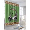 thumbnail image 3 of Golf Club Pattern Shower Curtain, Golf Grenn Lawn Brown Background Waterproof Shower Curtain Set with 12 Hooks Lightweight Washable Fabric Shower Curtains for Bathroom 48x72 Inches, 3 of 6