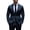navy blue, variant on i·FineLong Slim-Fit Two-Piece Suit for Men: Versatile Jacket & Pants for Business Meetings, Weddings & Parties