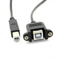 thumbnail image 4 of Chenyang CY USB 2.0 B Type Male to Female Printer Scanner Hard Disk Extension Cable with Screws for Panel Mount 50cm Cable, 4 of 7