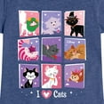 thumbnail image 3 of Disney Classics - Cats & Dogs - Grid Of Assorted Cats  - Toddler And Youth Girls Short Sleeve Graphic T-Shirt, 3 of 5