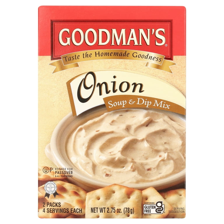 onioniooEGO-WRAPPIN' 2枚まとめ Goodman's Onion Soup Dip Mix 2.75 oz Pack of 2 Kosher for