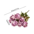 thumbnail image 3 of CaiYueKe Artificial Silk Rose Bouquet Fake Flowers Home Decor Wedding Centerpiece Arrangement Photography Props High End Realistic Floral Decorations, 3 of 7