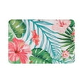 thumbnail image 1 of Green Bathroom Rug Green Bath Mat Leaf Bathroom Rug Leaf Bath Mat Tropical Bath Mat Tropical Bathroom Rugs 16" X 24", 1 of 8