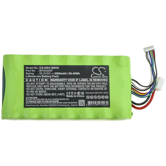 Grundig High Performance Cyclone Replacement Battery for Eureka NEC180 Pro,fit Part no BP25220F, 2000mAh/ 25.2V