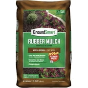 GroundSmart Rubber Mulch - Mocha Brown 1.25 cu ft bag