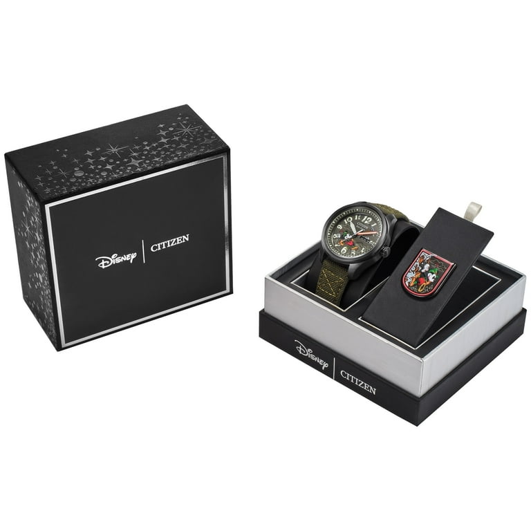 Citizen Eco-Drive Men's Disney Alpine Mickey Mouse Strap Boxed Set