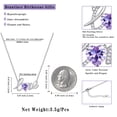 thumbnail image 6 of Beautlace Heart Love Necklace,925 Sterling Silver Enchanting Love Birthstone Heart Pendant Necklace Jewelry Birthday Christmas Valentines Mother's Day Gifts for Women Mom, 6 of 9
