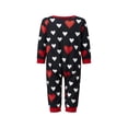 thumbnail image 3 of Argulvti Valentines Day Matching Family Pajamas Set Stylish Love Heart Pattern Family Matching Outfits, 3 of 8
