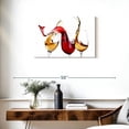 thumbnail image 3 of Elephant Stock Splashing Wine Wall Art - Horizontal Canvas Wall Art - Living Room Wall Decor - Food And Drink Canvas - White And Red Decor - 30" x 20", 3 of 8