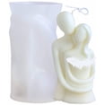 thumbnail image 1 of Molde de silicona para velas de parejas, molde de resina para amantes de los besos, molde de silicona para escultura humana artística, molde de fundición epoxi para adorno del hogar, jabón, chocolate TUNC Sencillez, 1 of 5