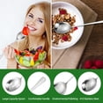 thumbnail image 4 of Moyic Servidor de ensalada clásico de acero inoxidable, 3 pack/lote, versátil para restaurantes y hoteles Mostrada, 4 of 6