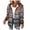Red, variant on Luwomo Women's Leisure Jackets Plaid Long Sleeve Hooded Zipper Drawstring Sweatshirt Loose Fit Coat Regular Blouses Black,L