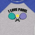 thumbnail image 4 of Inktastic I Love Padel Sports Quote Girls Baby Bodysuit, 4 of 5