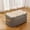 Khaki L, variant on Large Fabric Storage Baskets with Handles Collapsible Storage Bins for Shelves Organizing 16 X 11 X 9.8'' Canvas Basket for Closet Organization