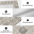thumbnail image 6 of Beige Black Striped Outdoor Rug for Patio/Deck/Porch, Non-Slip Large Area Rug 6 x 9 Ft, Abstract Modern Art Irregular Stripe Indoor Outdoor Rugs Washable Area Rugs, Camping Rug Carpet Runner, 6 of 8