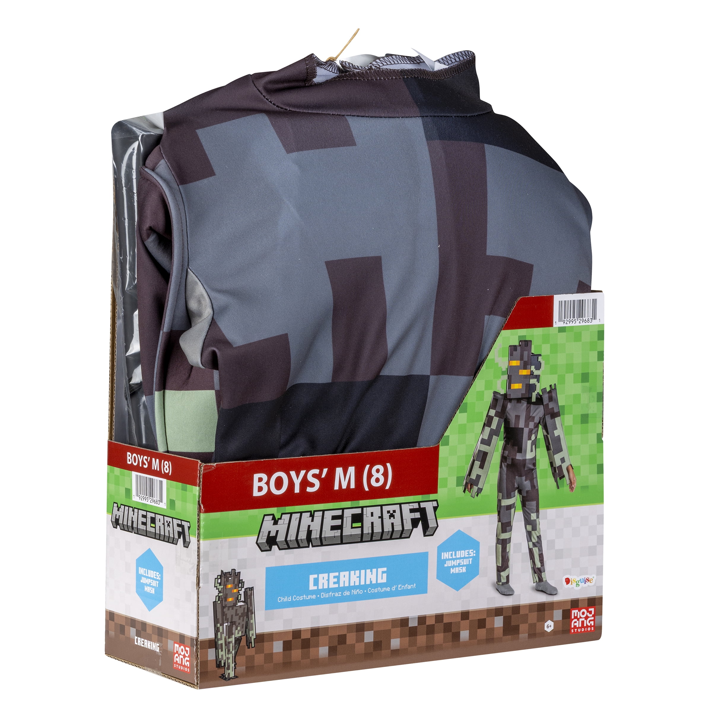 Minecraft Creaking Halloween Costume for Children, Boys Size M (8), by Disguise