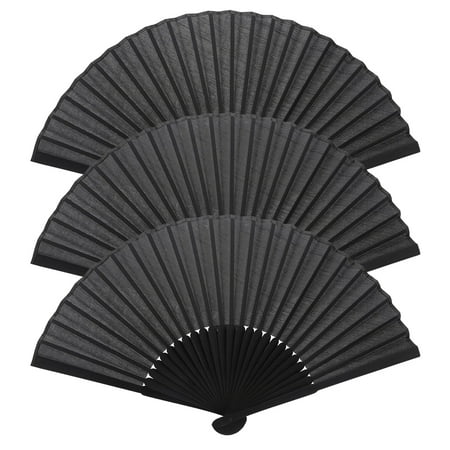 

3pcs Folding Fan Home Decor Stage Performance Retro Hand Held Chinese Style