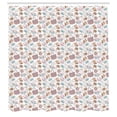 thumbnail image 2 of Ambesonne Fashion Shower Curtain, Lady Handbags Accessories, 69"Wx75"L, Pastel Brown Soft Blue, 2 of 4