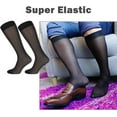thumbnail image 4 of CAILDANL 10 Pairs Mens Ultra Thin Dress Socks Silk Sheer Business Socks Soft Nylon Work Trouser Sox Mid Calf, 4 of 7
