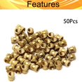 thumbnail image 4 of Wekity M3x5mm Female Thread Knurled Nuts Hx4mm OD Brass Threaded Insert Embedment Nuts Hydraulic Welded Joint Injection Molding Assortment Kit for 3D Printing Injection Molding 50PCS-0621, 4 of 5