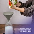 thumbnail image 5 of YBM Home Small Plastic Funnel for Water Bottle Liquid Transfer Food Grade, 4.5"H x Upper Diameter 4.5", 5 of 5