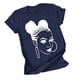 thumbnail image 1 of Tops de Manga Corta de las Mujeres, Cuello Redondo Impreso, Camiseta de Manga Corta para las Mujeres, 1 of 3