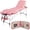 Pink, variant on Renwick Professional 3 Fold Adjustable Aluminum Massage Table w/ Backrest/Headrest/Armrest, Black
