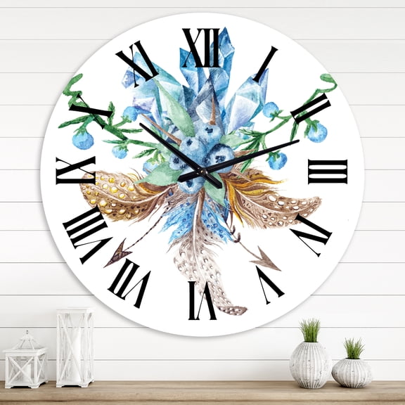 Designart 1 in Quartz Traditional Wall Clock