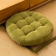 thumbnail image 5 of Hwkond Indoor/Outdoor Chair Cushions Seat Cushions with Ties Patio Chair Pads for Patio Furniture Garden Home Office Decoration Home Essentials, Black on Clearance Green, 40cm, 5 of 8