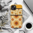 thumbnail image 6 of Boho Sun and Moon Pattern Phone Case, Vintage Celestial Design with Stars and Sunbursts, Protective iPhone Cover for iPhone 16 15 14 13 12 11 Pro Max Mini, 6 of 6