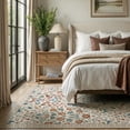 thumbnail image 6 of Lahome Floral 5x7 Area Rugs, Machine Washable Rugs for Bedroom, Non Slip Boho Rugs for Living Room, Large Flower Stain Resistant Floor Carpet for Dining Room Home Office, Beige, 6 of 11